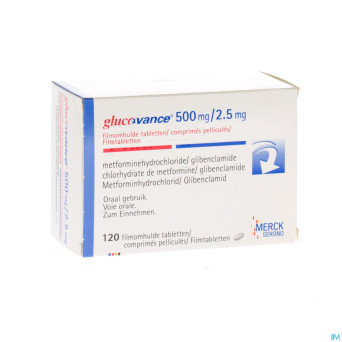 Glucovance 500/2,5 comp 120 x 500 mg/2,5 mg