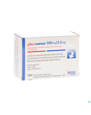 Glucovance 500/2,5 comp 120 x 500 mg/2,5 mg