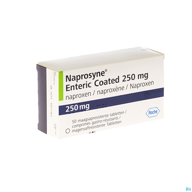 Naprosyne enteric coated comp 50 x 250 mg