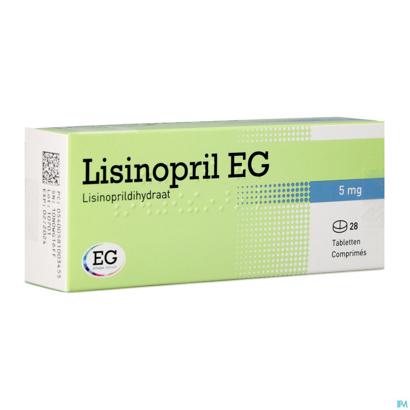 Lisinopril eg    comp 28x5mg