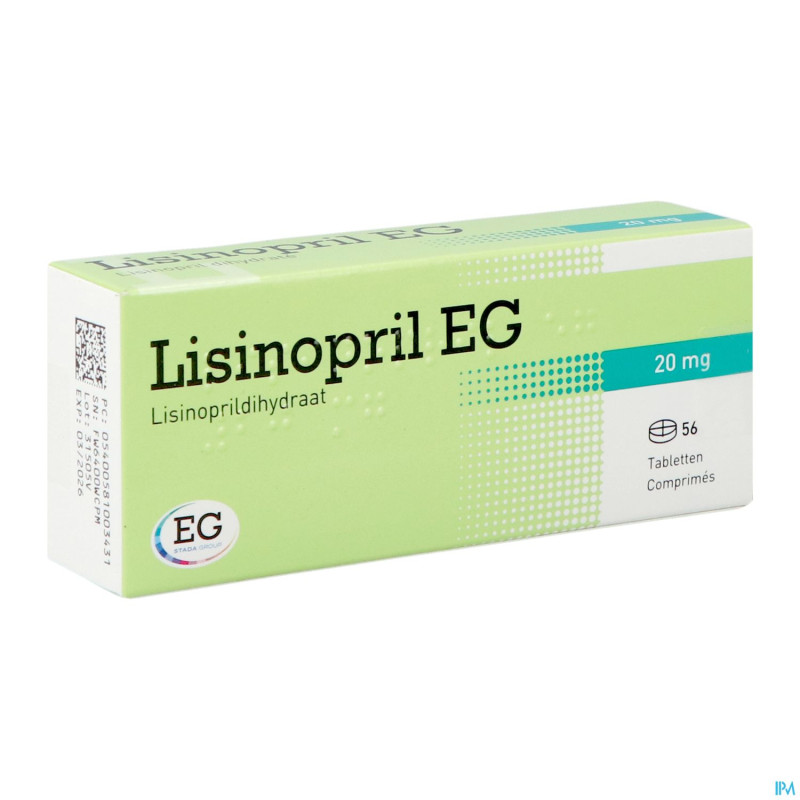 Lisinopril eg    comp 56x20mg