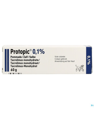 Protopic 0,1 % pommade-zalf 60 g