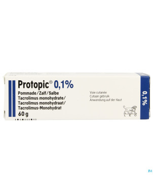 Protopic 0,1 % pommade-zalf 60 g