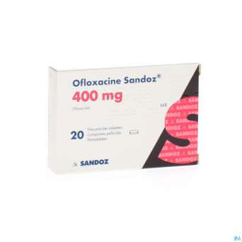 Ofloxacine sandoz tabl 20 x 400 mg