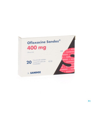 Ofloxacine sandoz tabl 20 x 400 mg