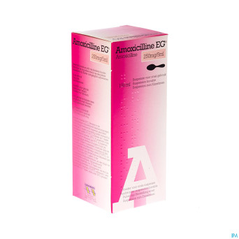 Amoxicilline eg sir 100 ml 250mg/5ml