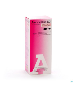 Amoxicilline eg sir 100 ml 250mg/5ml