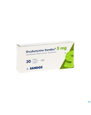 Oxybutynine 5 mg sandoz comp.  30 x 5 mg