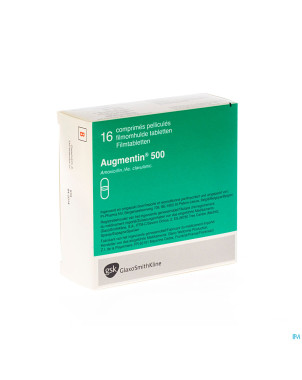 Augmentin pi pharma comp 16 x 500 mg pip