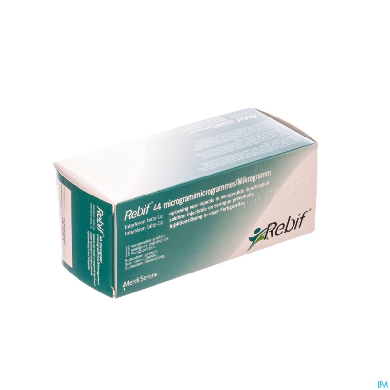 Rebif ser sc 12 x 44 ug/0,5 ml