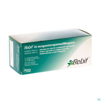 Rebif ser sc 12 x 44 ug/0,5 ml