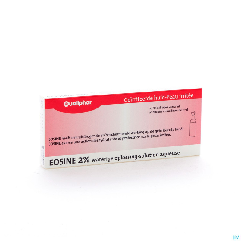 Eosine 2% qualiphar monodosissen    amp 10x2ml