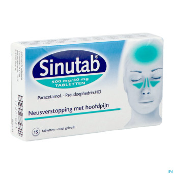 Sinutab 500/30 mg comp 15