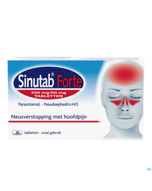 Sinutab forte 500/60 mg comp 20