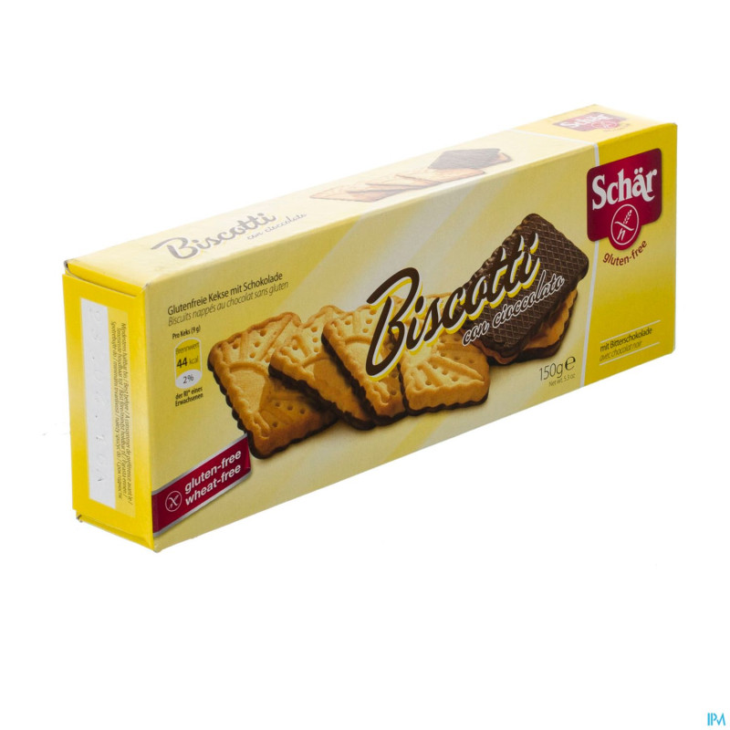 Schar biscuits biscot. cioccolato150g 6465 revogan