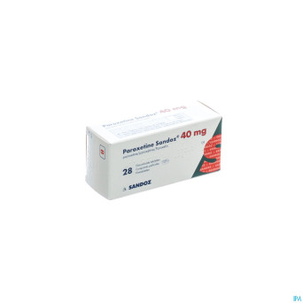 Paroxetine 40 mg sandoz comp  28 x 40 mg