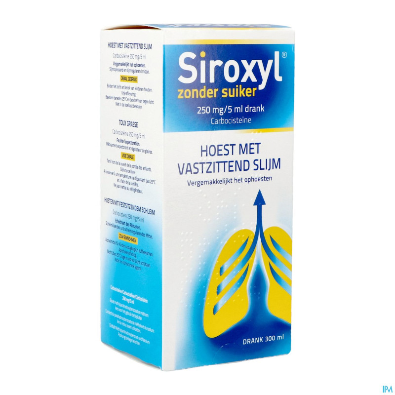 Siroxyl sirop sans sucre/zonder suiker 300ml