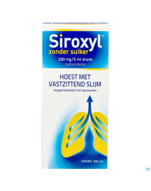 Siroxyl sirop sans sucre/zonder suiker 300ml