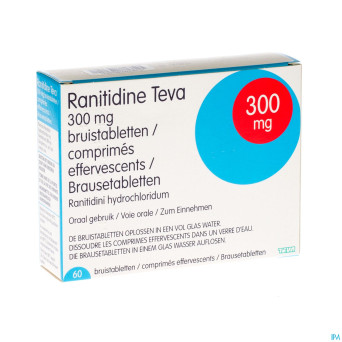 Ranitidine 300 mg teva comp eff  60 x 300 mg