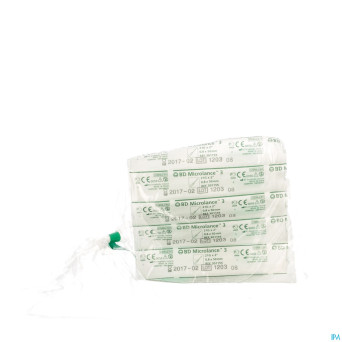 Bd microlance 3 aig. 21g 2 rb 0,8x50mm vert    10