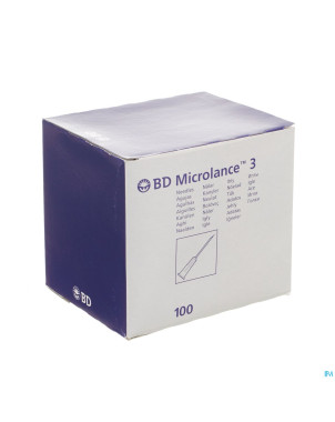 Bd microlance 3 aig. 21g 2 rb 0,8x50mm vert    100