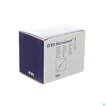 Bd microlance 3 aig. 25g 1 rb 0,5x25mm orange  100