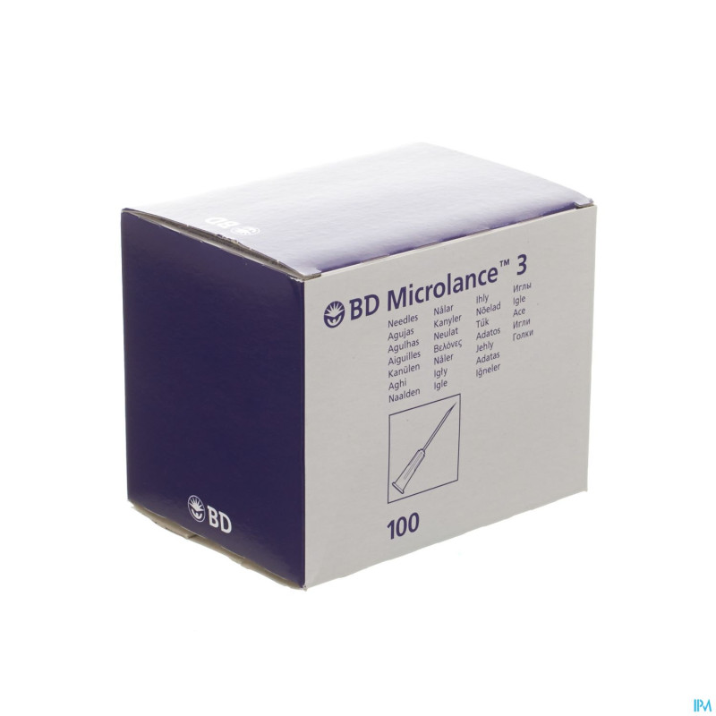 Bd microlance 3 aig.25g 5/8 rb 0,5x16mm orange 100