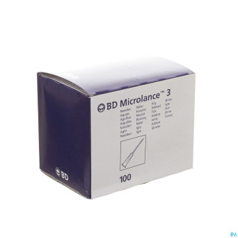 Bd microlance 3 aig.26g 1/2 rb 0,45x13mm brun  100