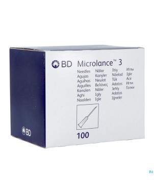 Bd microlance 3 aig.21g 5/8 rb 0,8x16mm vert   100