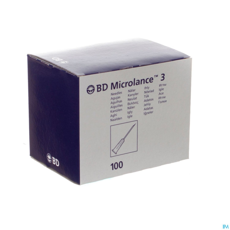 Bd microlance 3 aig.24g 1 rb 0,55x25mm lavande 100