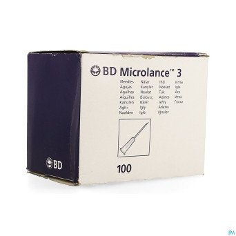 Microlance 3 aig. 22g 1 0,7mm 25mm 100 noir