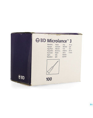 Microlance 3 aig. 22g 1 0,7mm 25mm 100 noir