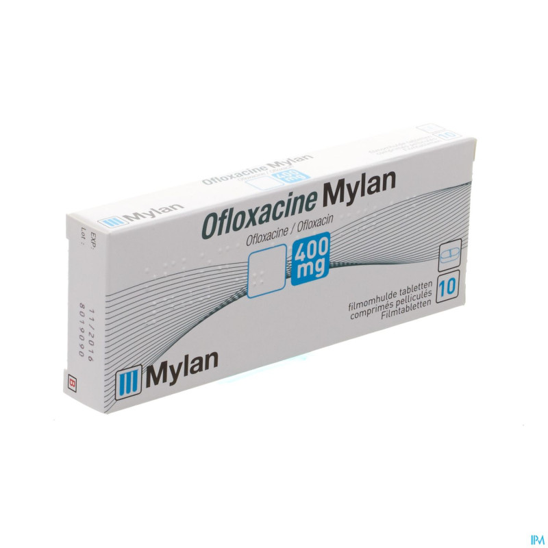 Ofloxacine mylan 400 mg comp 10x400mg
