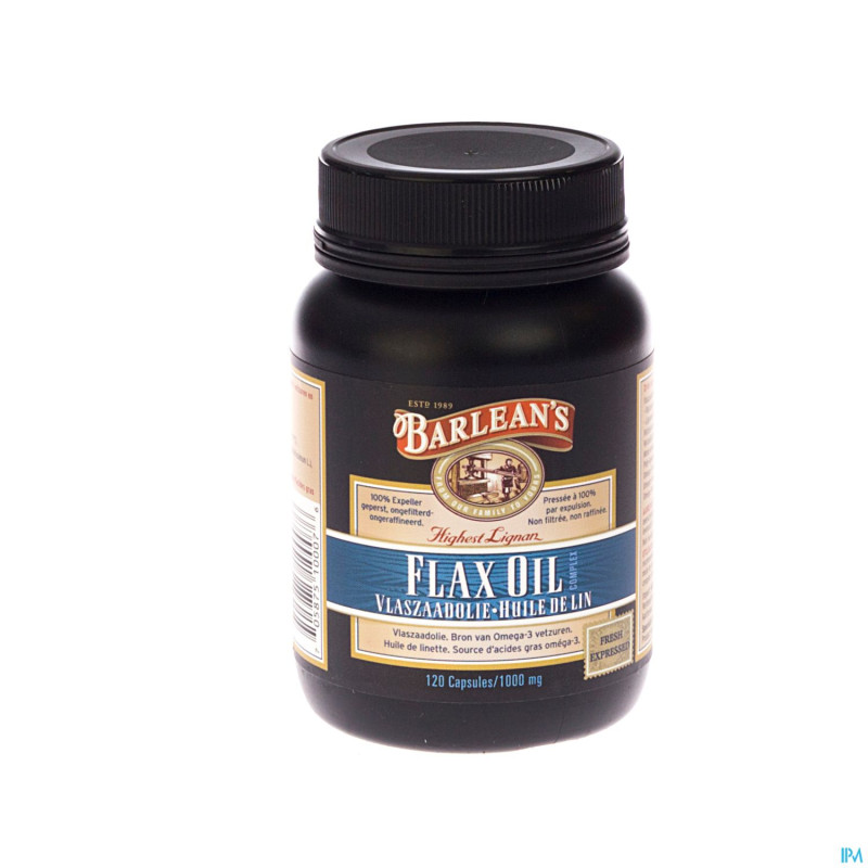 Barleans lignan flax oil    caps 120