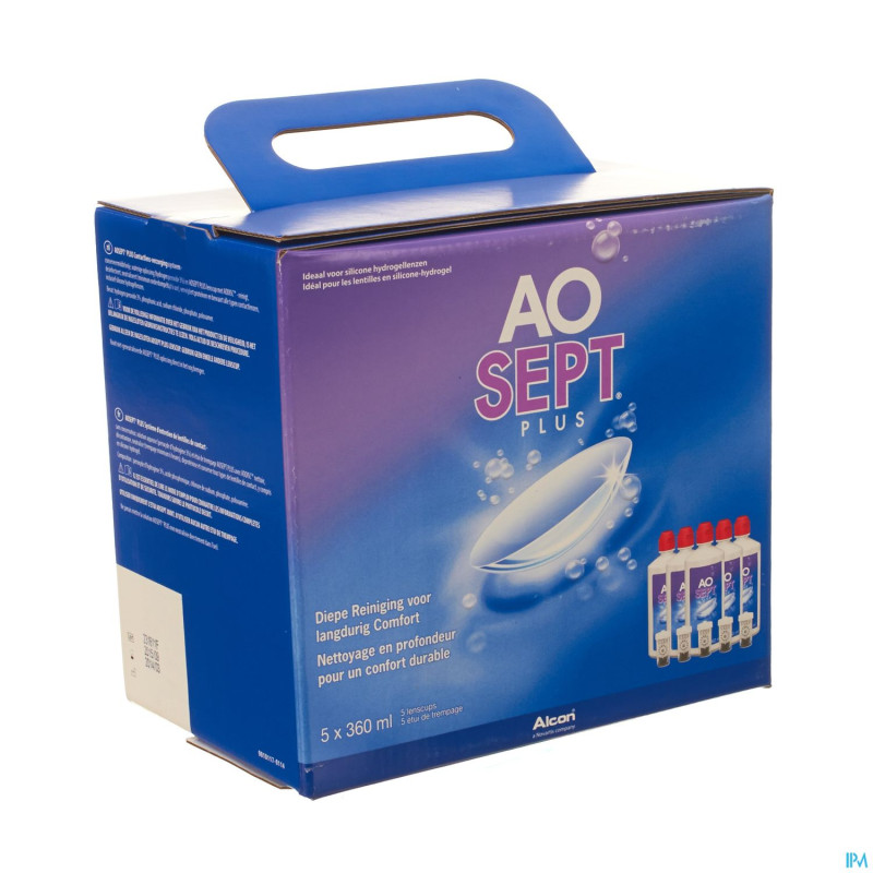 Aosept plus pack 6 mois    5x360ml