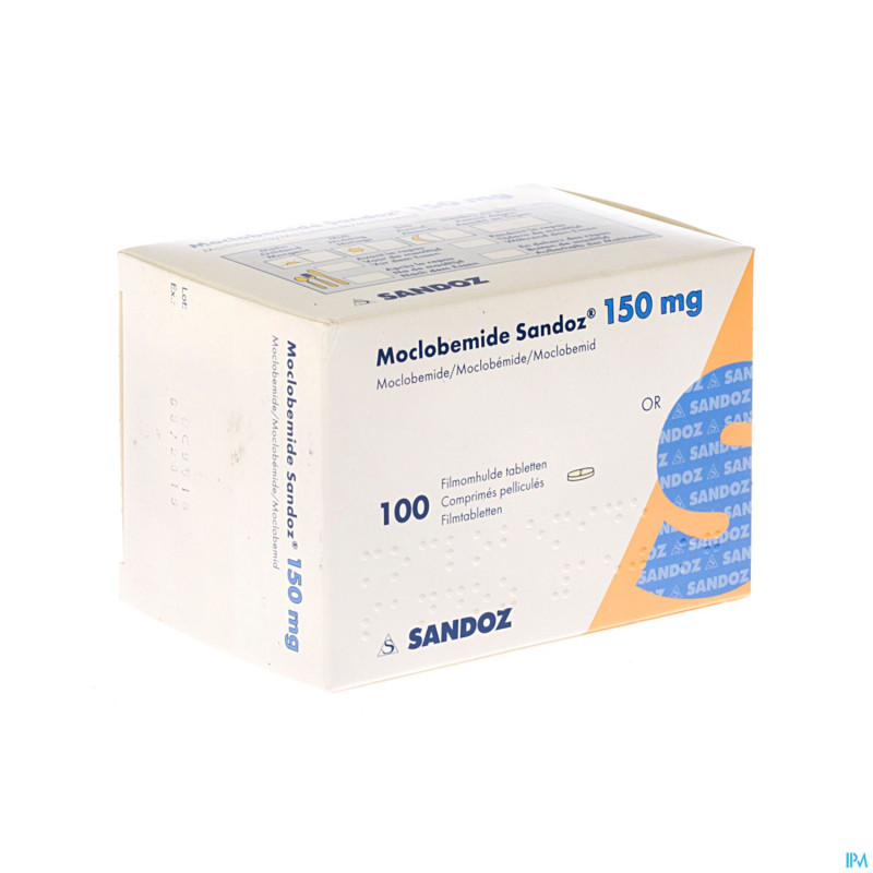 Moclobemide sandoz 150 mg comp pell 100