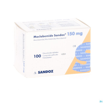 Moclobemide sandoz 150 mg comp pell 100