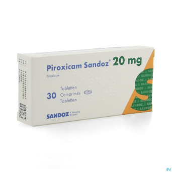 Piroxicam sandoz comp 30 x 20 mg