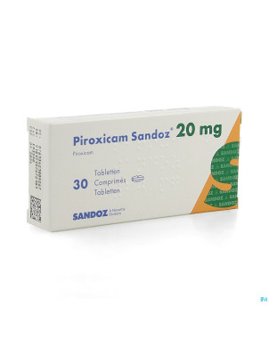 Piroxicam sandoz comp 30 x 20 mg