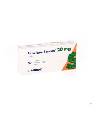 Piroxicam sandoz comp 30 x 20 mg