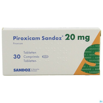Piroxicam sandoz comp 30 x 20 mg