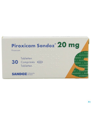 Piroxicam sandoz comp 30 x 20 mg