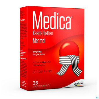 Medica comprimes gorge menthol    36 ud