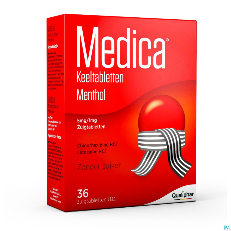 Medica comprimes gorge menthol    36 ud