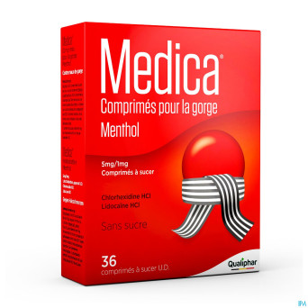 Medica comprimes gorge menthol    36 ud