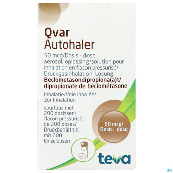 Qvar  50 ucb autohaler dose 200 x  50mcg