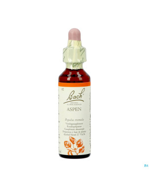 Bach flower remedie 02 aspen   20ml