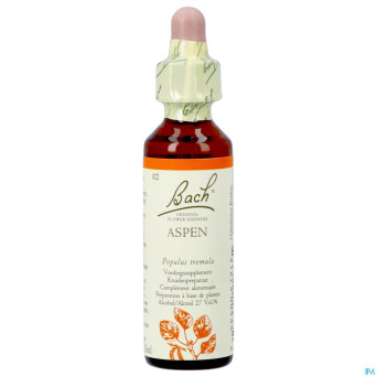 Bach flower remedie 02 aspen   20ml