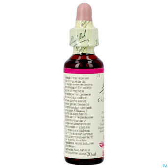 Bach flower remedie 10 crab apple    20ml