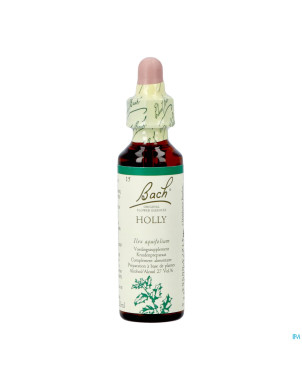 Bach flower remedie 15 holly   20ml